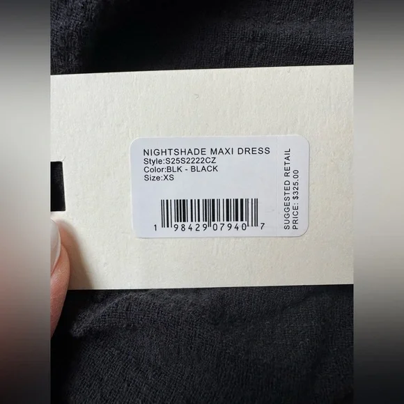 NWT STAUD Nightshade Maxi Dress